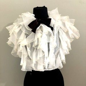 VTG The Gillberts for Tally Ivory Ruffle Bolero